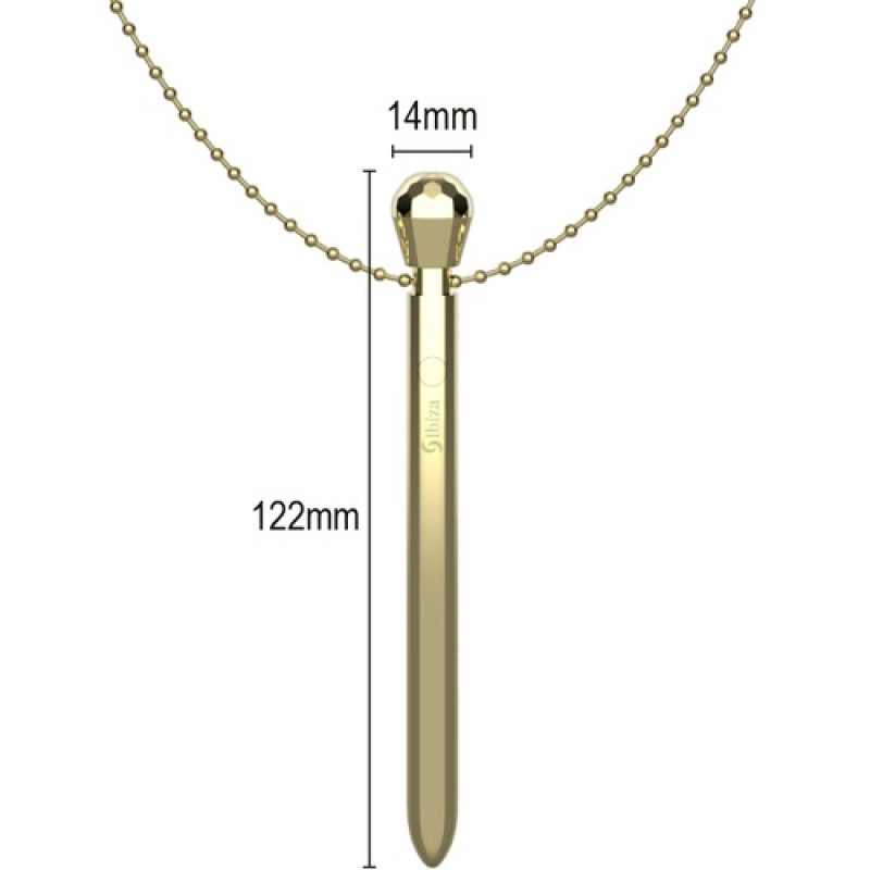 Вібратор прикраса IBIZA - CLIT POCKET STIMULATOR NECKLACE