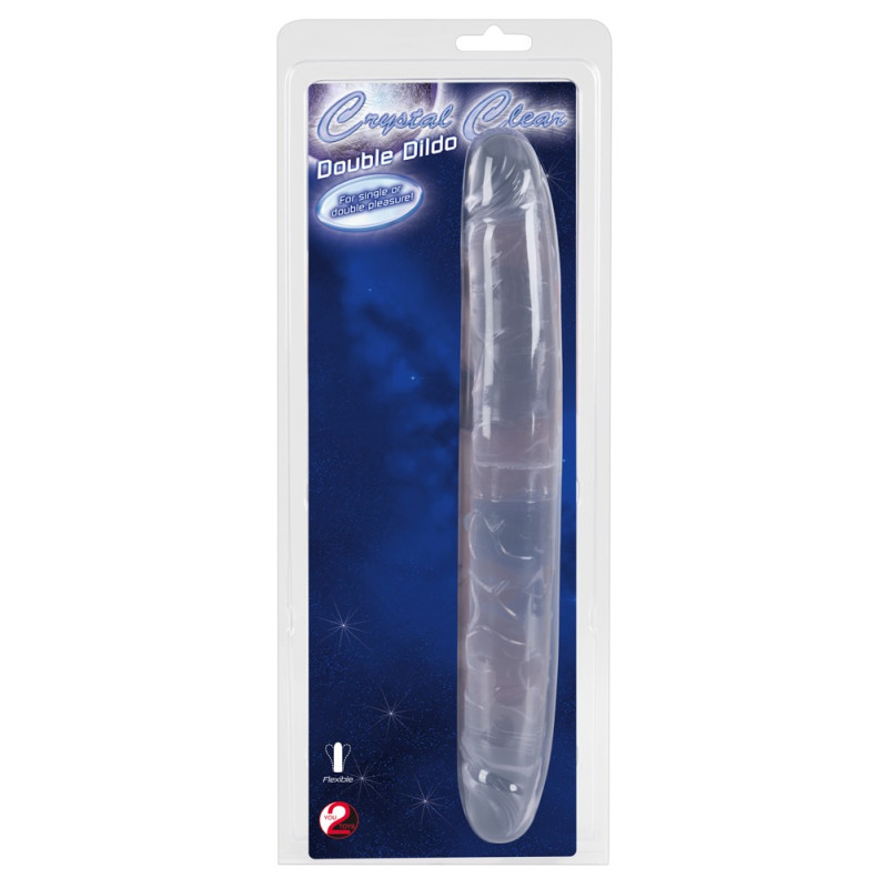 Двосторонній фалоімітатор - Crystal Clear Double Dildo Двосторонній фалоімітатор - Crystal Clear Double Dildo