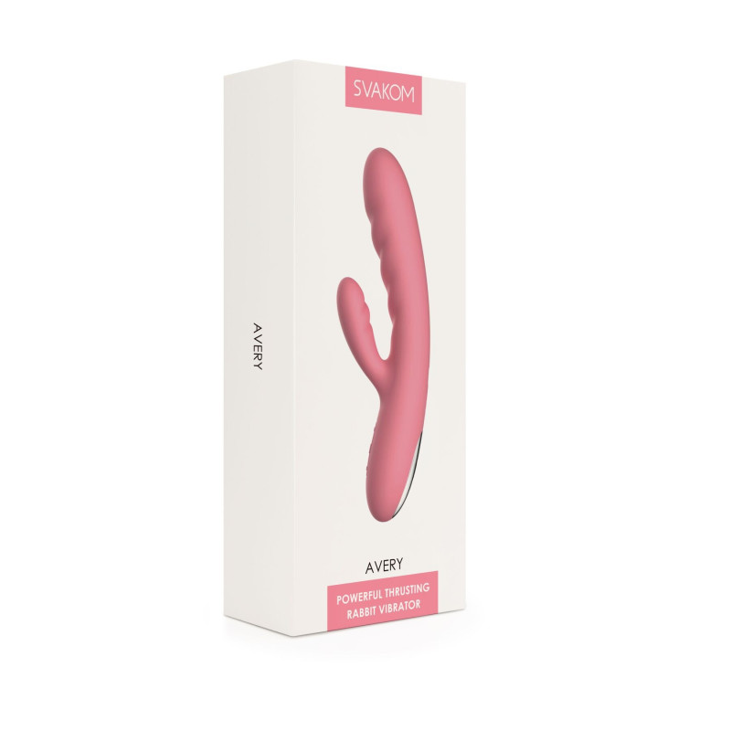 Вібратор-кролик Svakom Avery Strawberry Pink