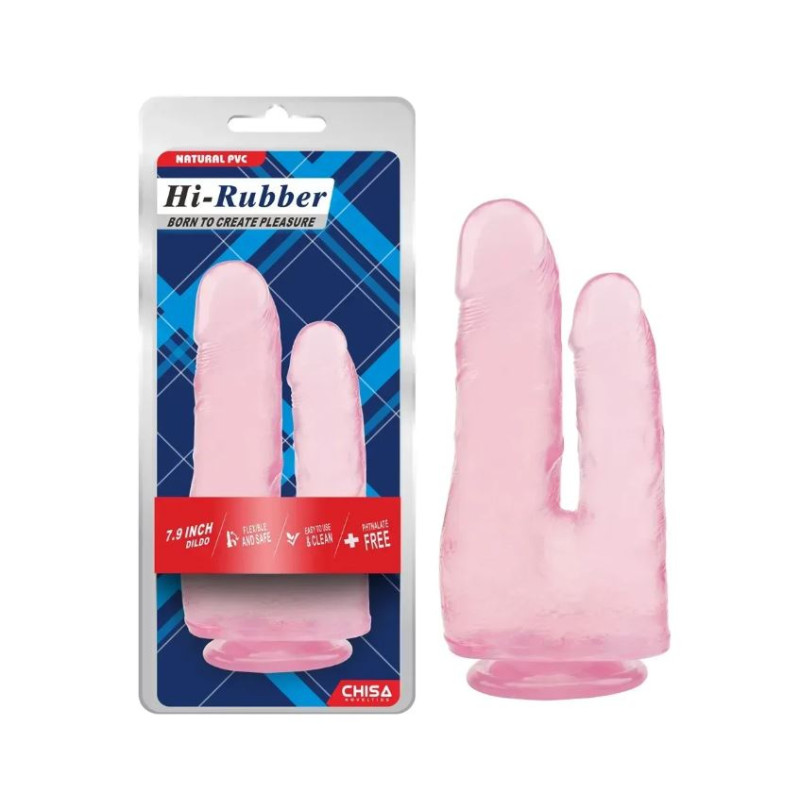 Фалоімітатор подвійний Chisa Hi-Rubber 7.9