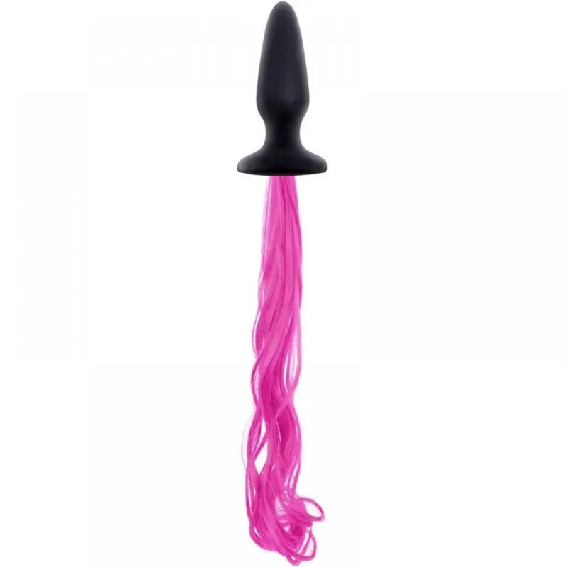 Анальна пробка з хвостом поні Unicorn Tails NS Novelties
