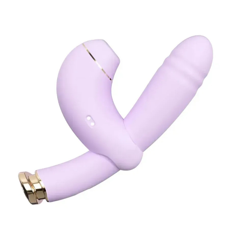 Вібратор-трансформер BeYourLover Phantom Moon з вакуумом і підігрівом, з додатком