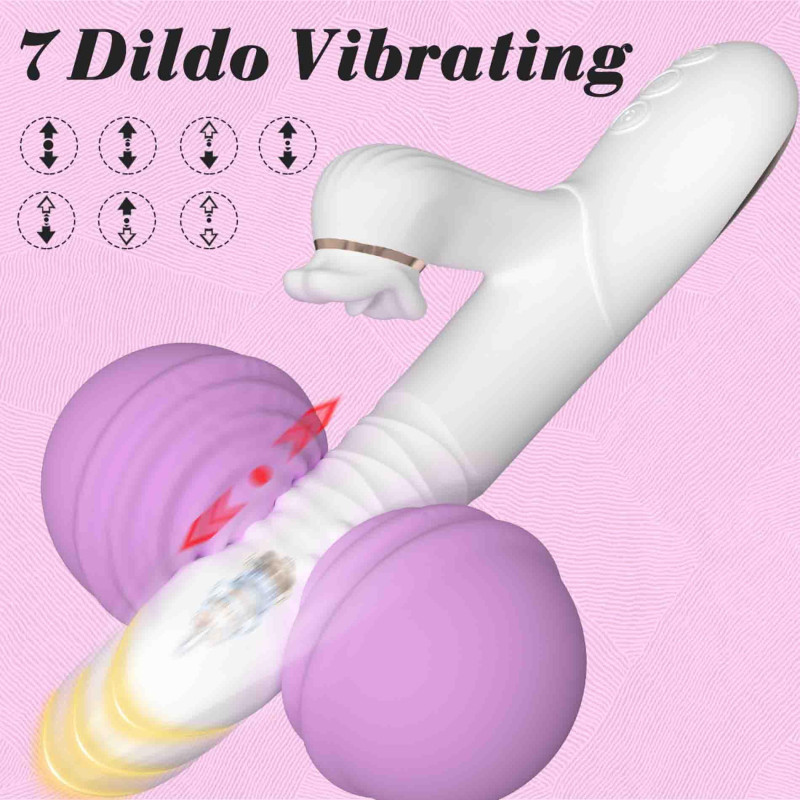 Вібратор - Dual Motion Licking Vibe White