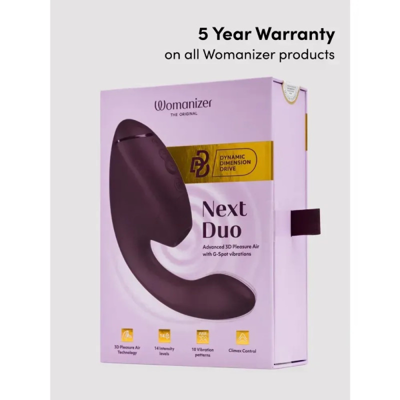 Вибратор-стимулятор вакуумный Womanizer Next Duo Dusky для точки G
