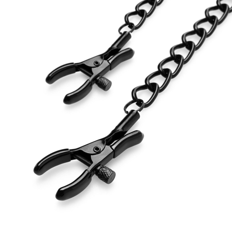 Затискачі для сосків Bedroom Fantasies Nipple Clamps with Chain Затискачі для сосків Bedroom Fantasies Nipple Clamps with Chain