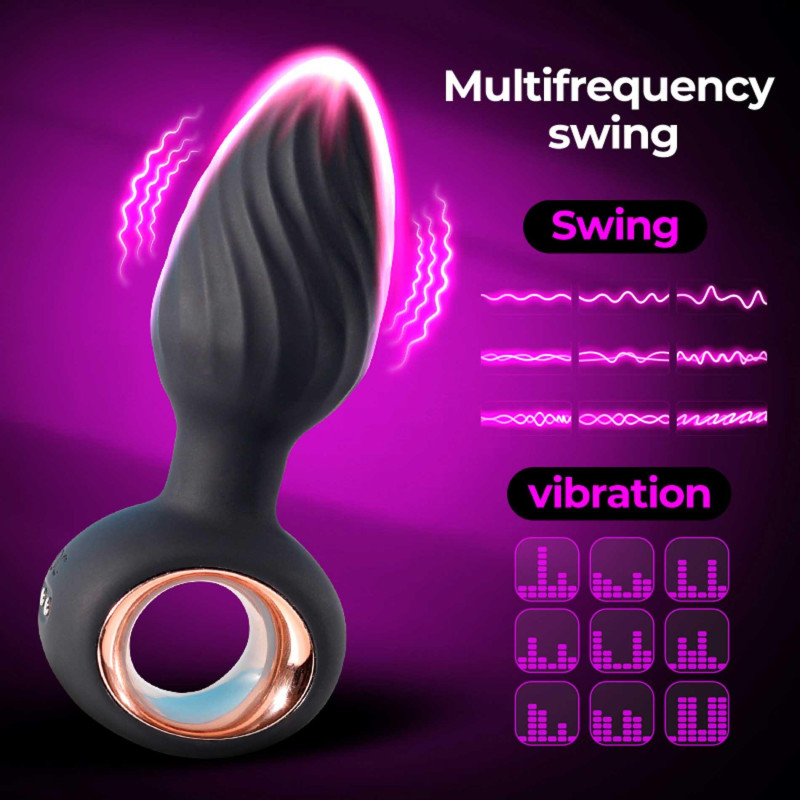 Анальная пробка с вибрацией - Aisi Twisting Anal Plug