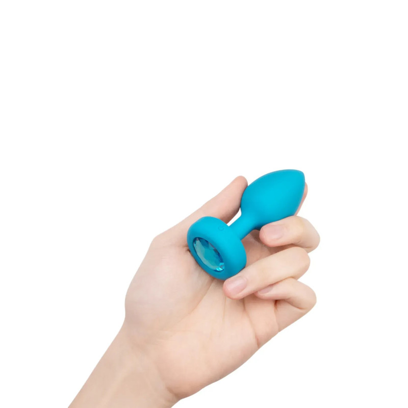 Анальная пробка с вибрацией B-Vibe - Vibrating Jewel Plug S/M