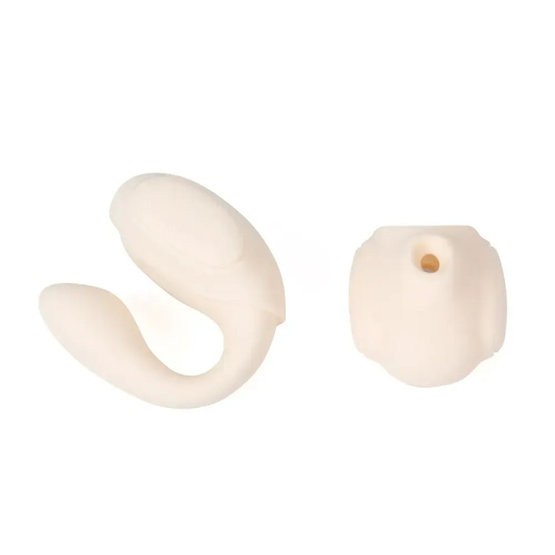 Вібратор 3-в-1 BeYourLover TILLY з вакуумом, додатком, пульсацією та управлінням стисканням