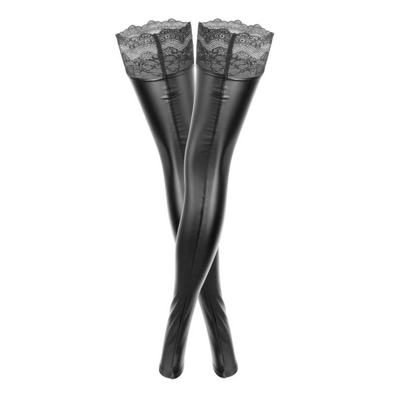 Панчохи з мокрим ефектом Noir Handmade F135 Powerwetlook stockings Панчохи з мокрим ефектом Noir Handmade F135 Powerwetlook stockings