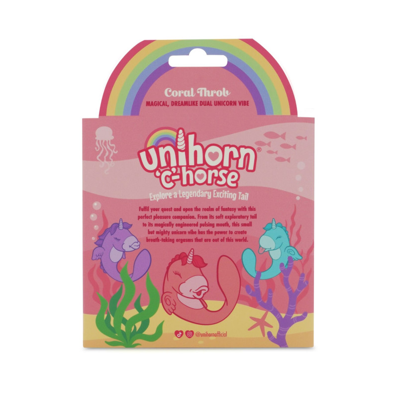 Вібратор для пар єдиноріжка Unihorn - C Horse - Coral Throb