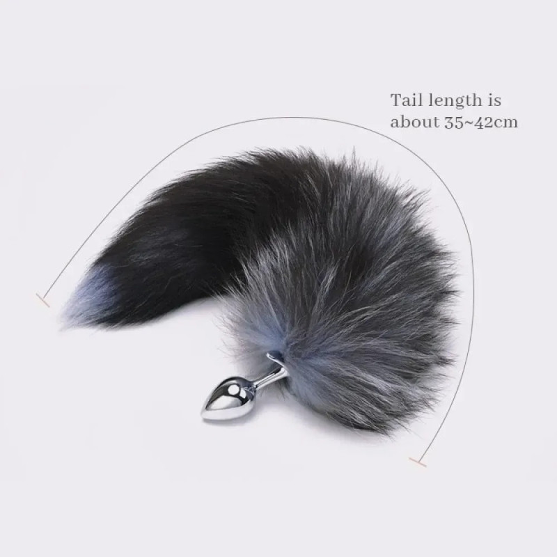 Анальная пробка с хвостиком лисы Romfun Fox Tail