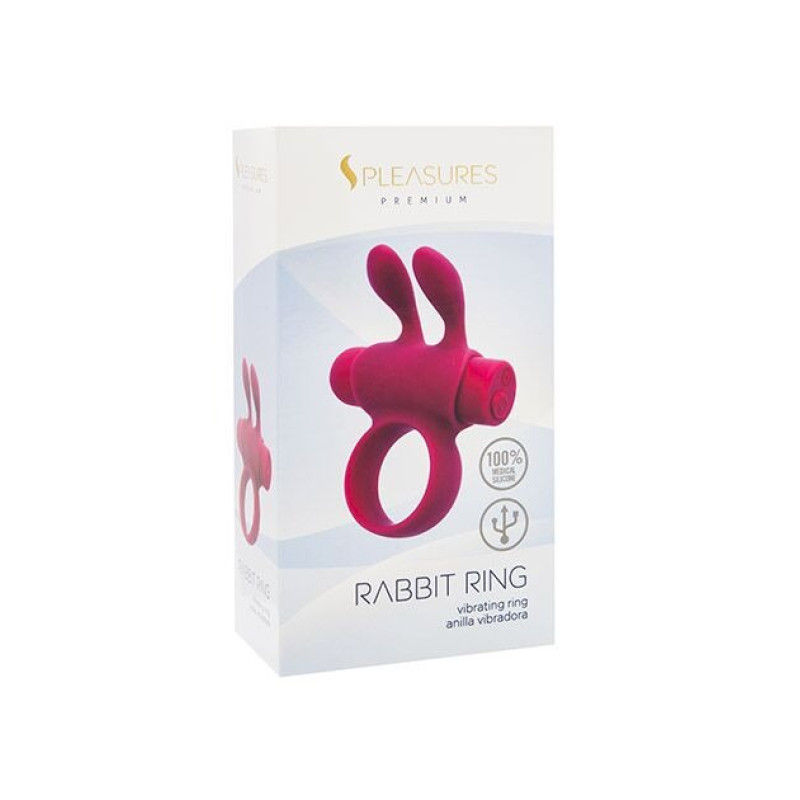 Ерекційне віброкільце S Pleasures Premium Rabbit Ring