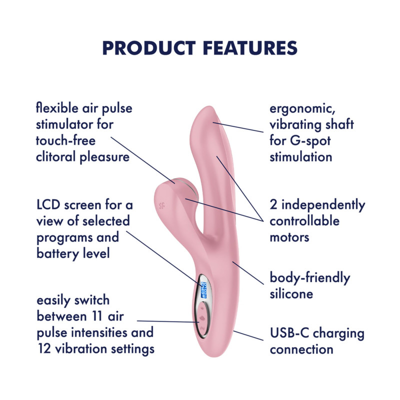 Вакуумний вібратор-кролик Satisfyer Pro+ G-Spot Generation 2 Вакуумний вібратор-кролик Satisfyer Pro+ G-Spot Generation 2