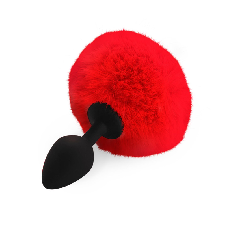 Силиконовая анальная пробка М Art of Sex - Silicone Butt plug Rabbit Tail
