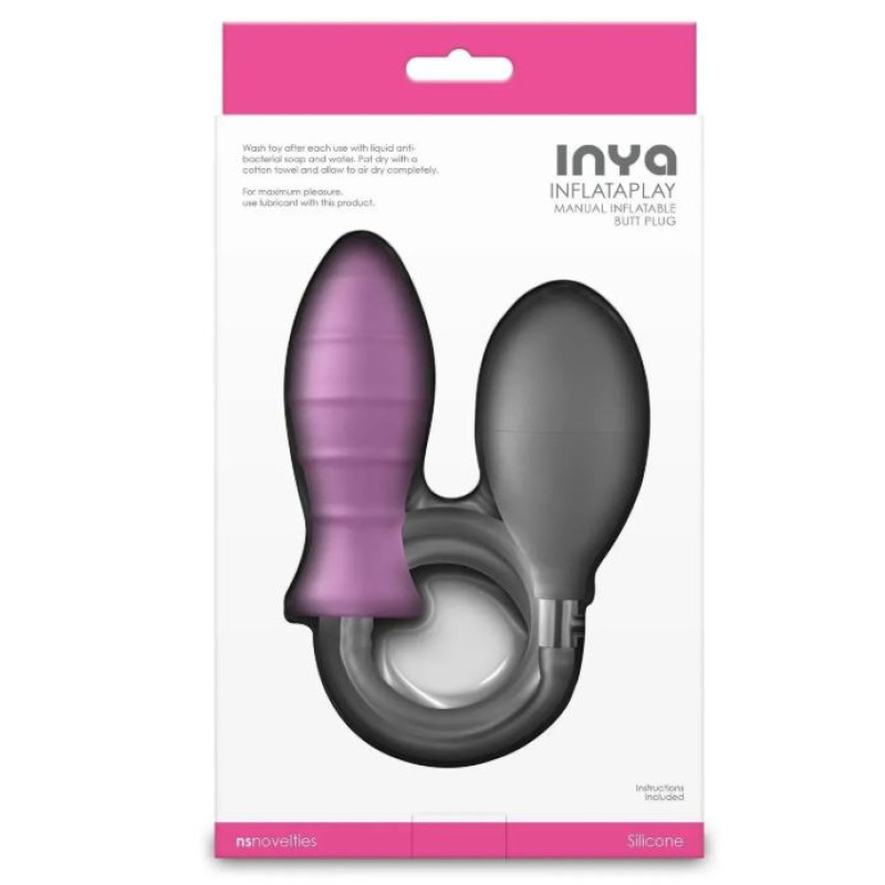 Анальна пробка NS Novelties Inya з накачуванням Анальна пробка NS Novelties Inya з накачуванням