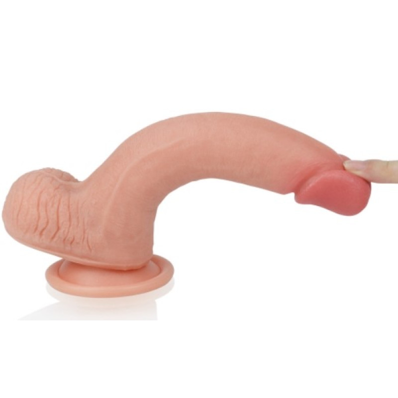 Фалоімітатор - Dual-Layered Silicone Cock 8 Фалоімітатор - Dual-Layered Silicone Cock 8