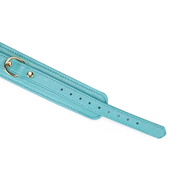 Нашийник з повідцем Liebe Seele Blue Lamb Leather Collar with Velvet Lining Нашийник з повідцем Liebe Seele Blue Lamb Leather Collar with Velvet Lining