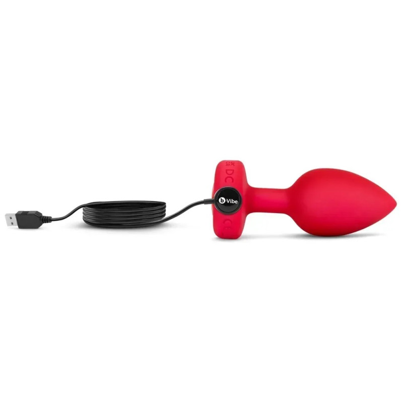 Анальная пробка с вибрацией B-Vibe Vibrating Heart Plug M/L