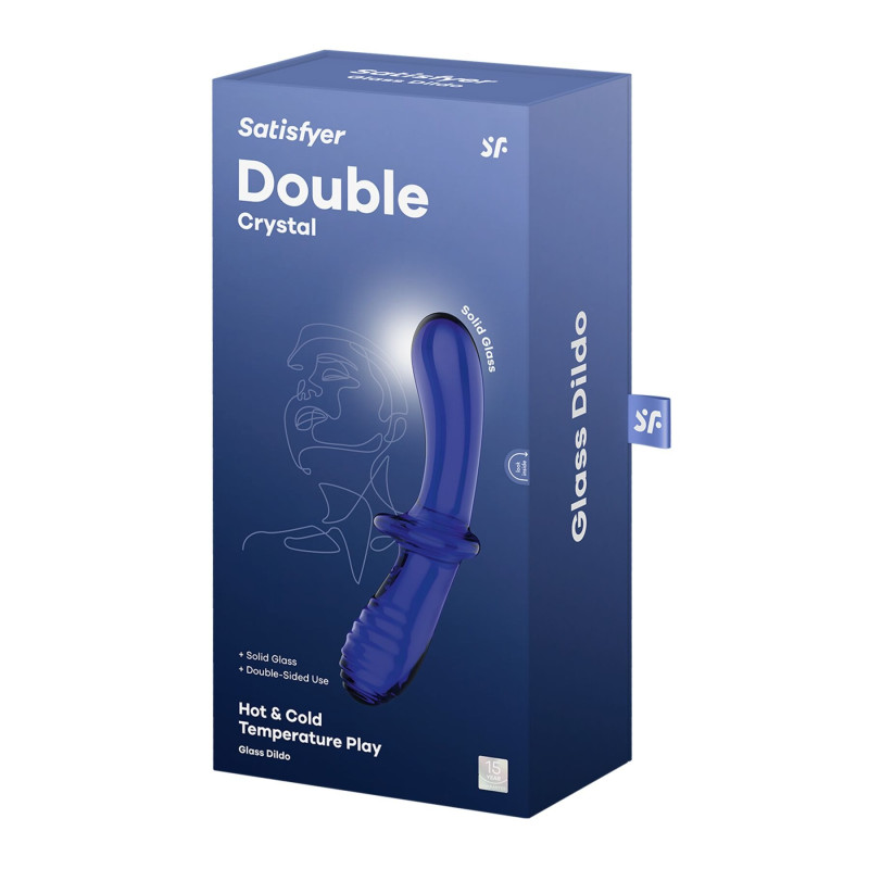 Двосторонній скляний дилдо Satisfyer Double Crystal Двосторонній скляний дилдо Satisfyer Double Crystal