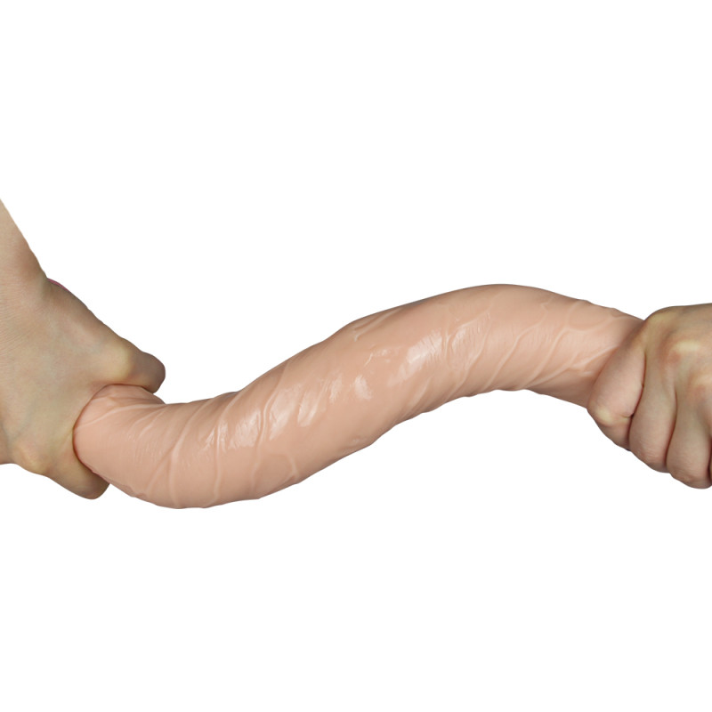 Двухсторонний фаллоимитатор - King-Sized Realistic Slim Ultra Double Dildo 17
