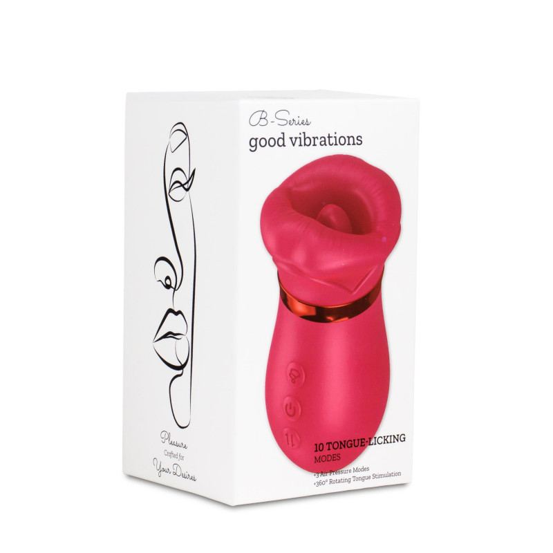 Вакуумний стимулятор Air Tongue 360 Vibe Pink B - Series Lyla Вакуумний стимулятор Air Tongue 360 Vibe Pink B - Series Lyla