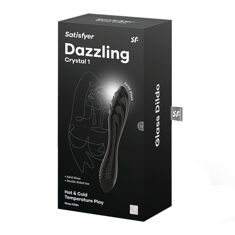 Двосторонній скляний дилдо Satisfyer Dazzling Crystal 1