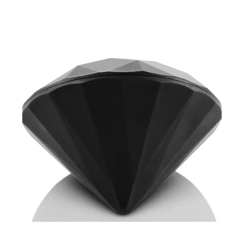 Вібратор для клітора Bijoux Indiscrets Diamond у формі алмаза, чорний