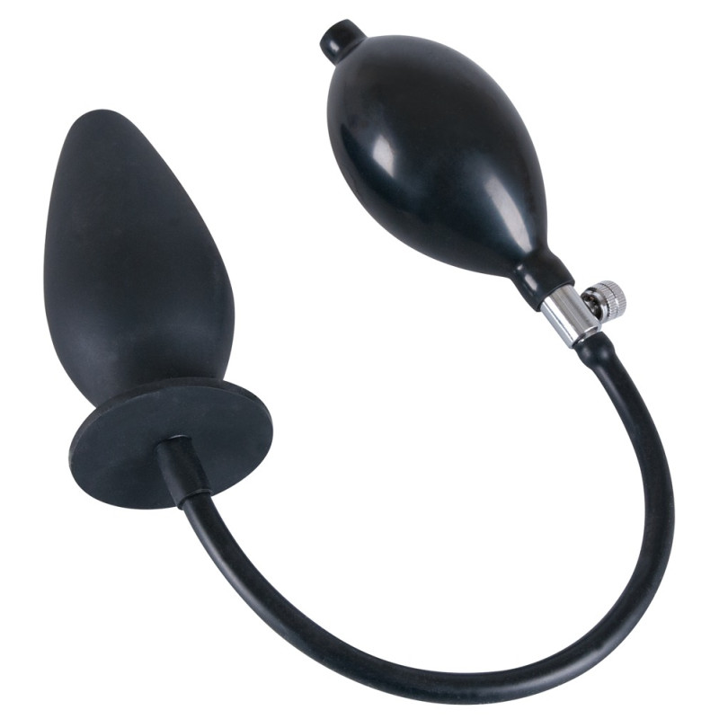 Анальна надувна пробка - True Black Inflatable Anal Plug Анальна надувна пробка - True Black Inflatable Anal Plug