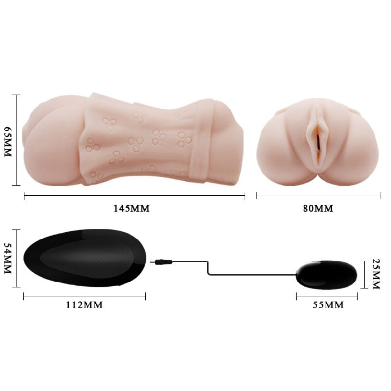 Мастурбатор с вибропулей CRAZY BULL Water Skin Vagina Masturbator Мастурбатор с вибропулей CRAZY BULL Water Skin Vagina Masturbator