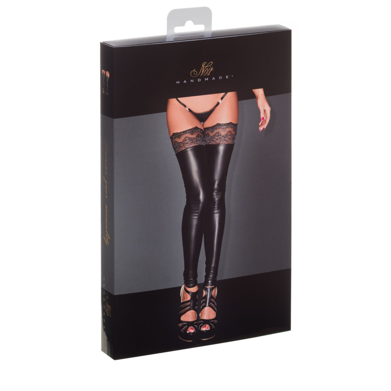 Панчохи з мокрим ефектом Noir Handmade F135 Powerwetlook stockings Панчохи з мокрим ефектом Noir Handmade F135 Powerwetlook stockings