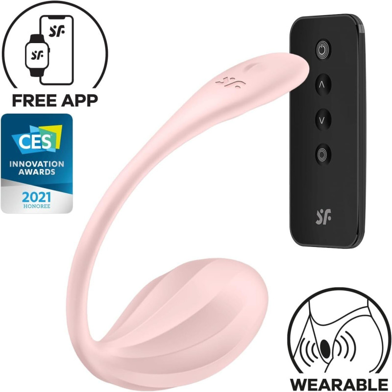 Смарт-віброяйце Satisfyer Ribbed Petal Connect App