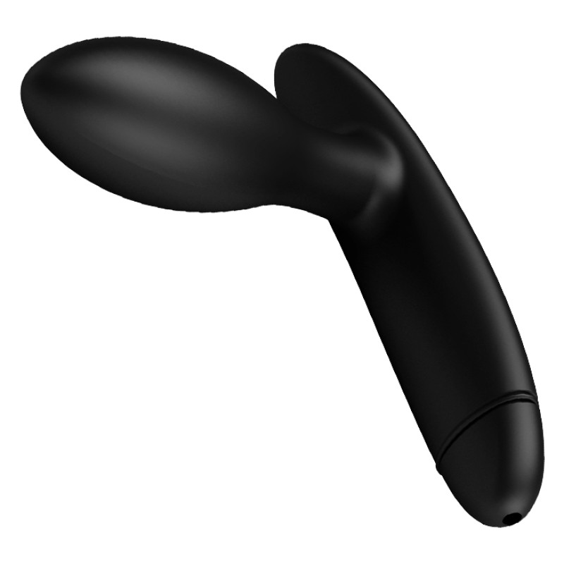 Надувна анальна пробка Pretty Love Drake Anal Plug (чорна, 7,8 × 2,5 см)