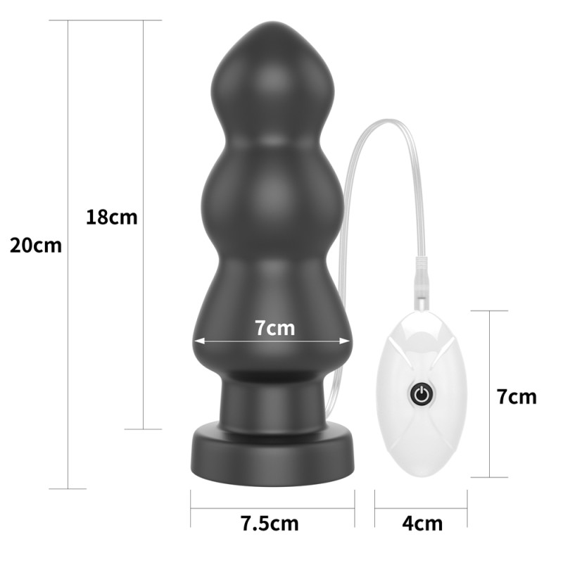 Анальна пробка з вібрацією - King-Sized Vibrating Anal Rigger 7.8 Анальна пробка з вібрацією - King-Sized Vibrating Anal Rigger 7.8