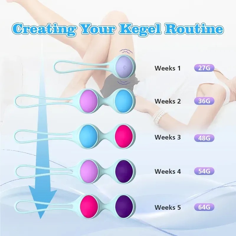 Набор разноцветных вагинальных виброшариков Every Night Toys