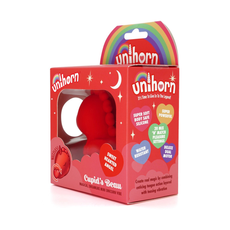 Кліторальний стимулятор з обертальними рухами Unihorn Cupid's Beau Red