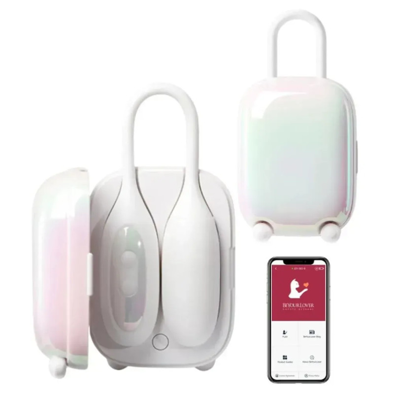 Виброяйцо и вакуумный стимулятор для клитора 2 в1 BeYourLover Magic Suitcase