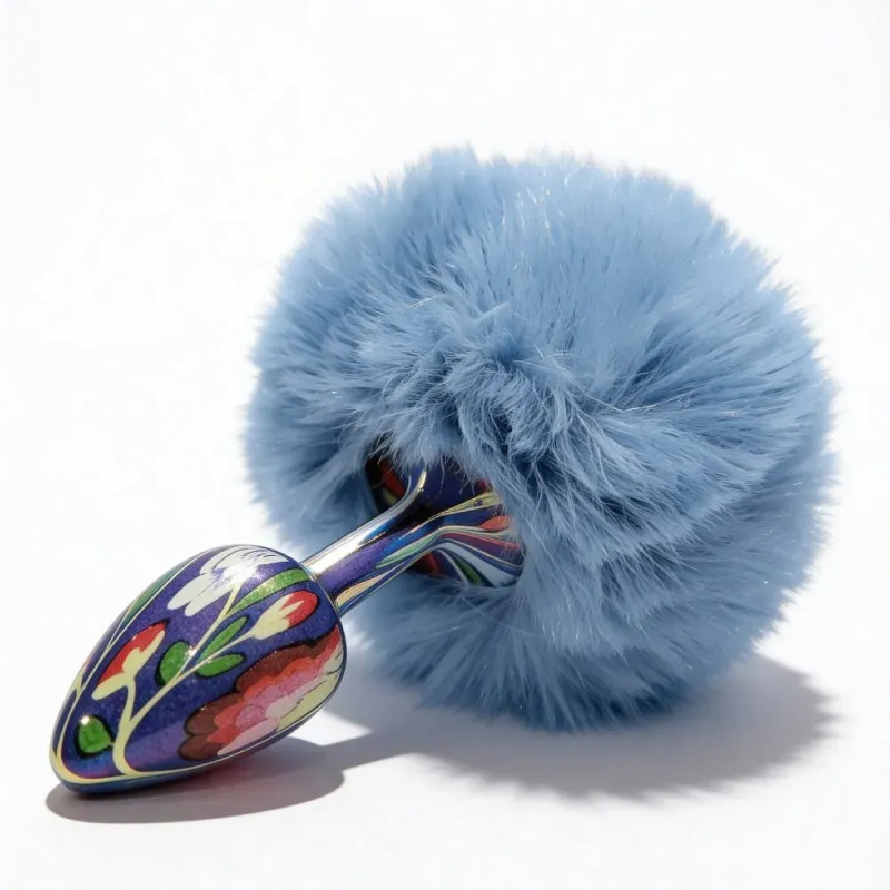 Анальна пробка з візерунком ALUME, розмір S,  7 х 2,8 см