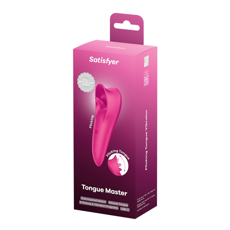 Вибростимулятор для клитора Satisfyer Tongue Master с язычком Вибростимулятор для клитора Satisfyer Tongue Master с язычком