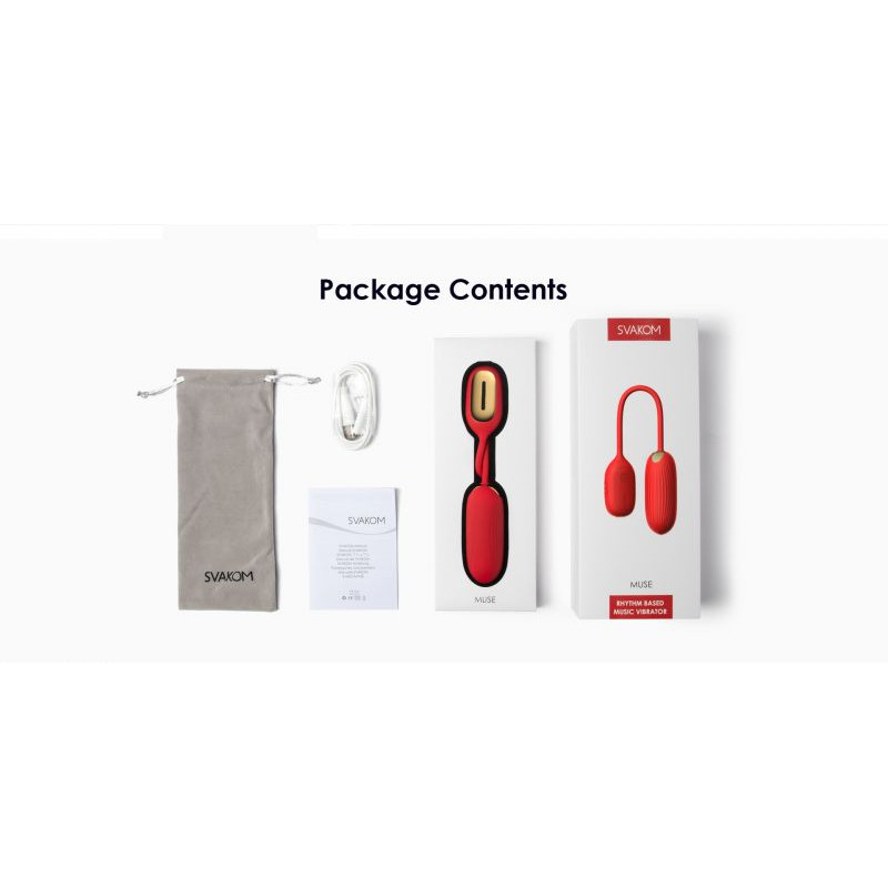 Віброяйце музикальне SVAKOM Muse Red