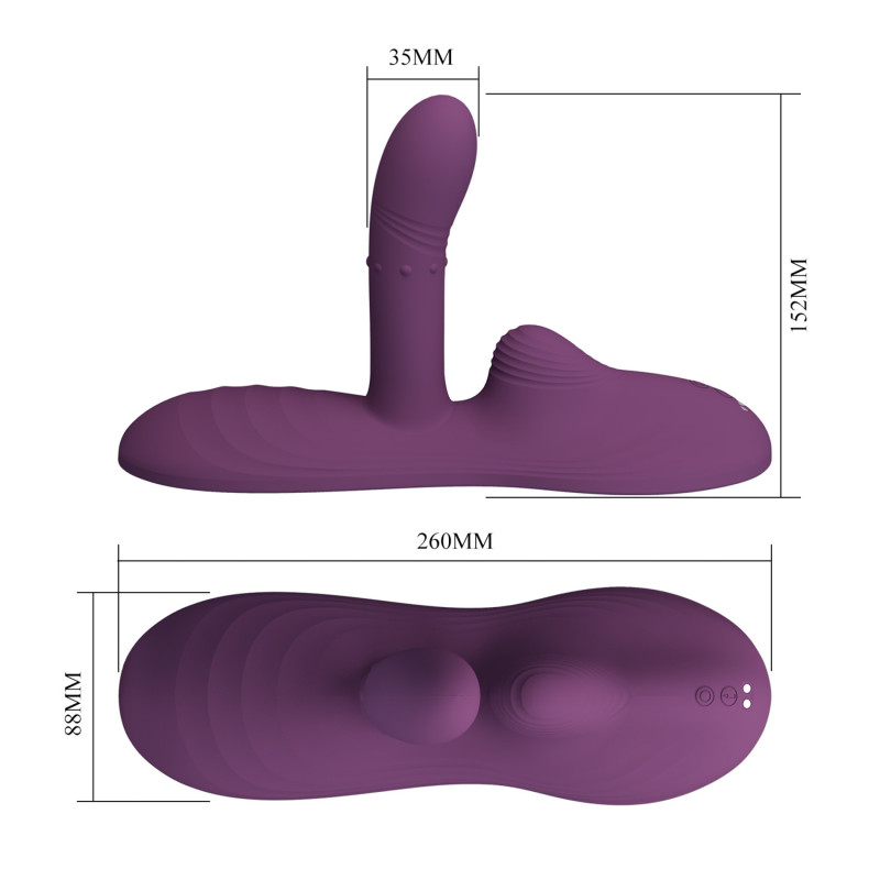 Вібромасажер Pretty Love Luka Heating Sit-Down Pad Vibrator Вібромасажер Pretty Love Luka Heating Sit-Down Pad Vibrator