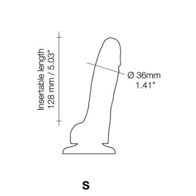 Реалістичний фалоімітатор Strap-On-Me Sliding Skin Realistic Dildo S
