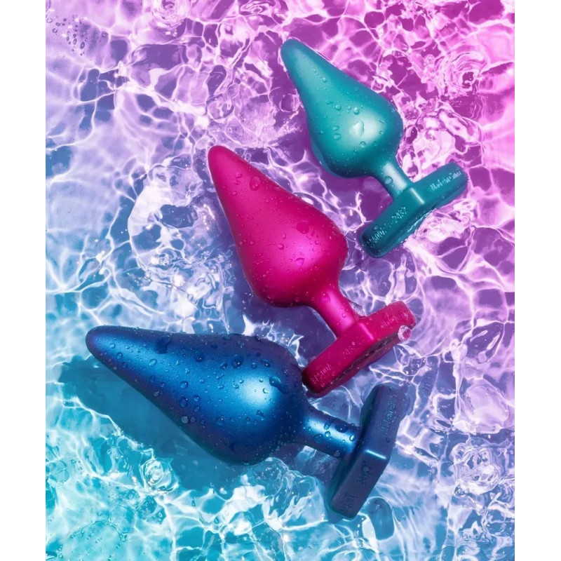 Набор из 3 анальных пробок ROMP Luster разноцветные Набор из 3 анальных пробок ROMP Luster разноцветные