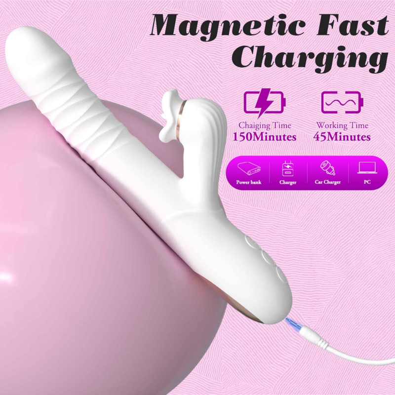 Вібратор - Dual Motion Licking Vibe White