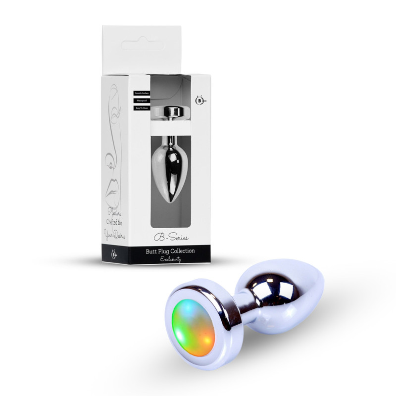 Анальна пробка з підсвіткою - Jewellery Silver Plug Disco Flashlight Анальна пробка з підсвіткою - Jewellery Silver Plug Disco Flashlight