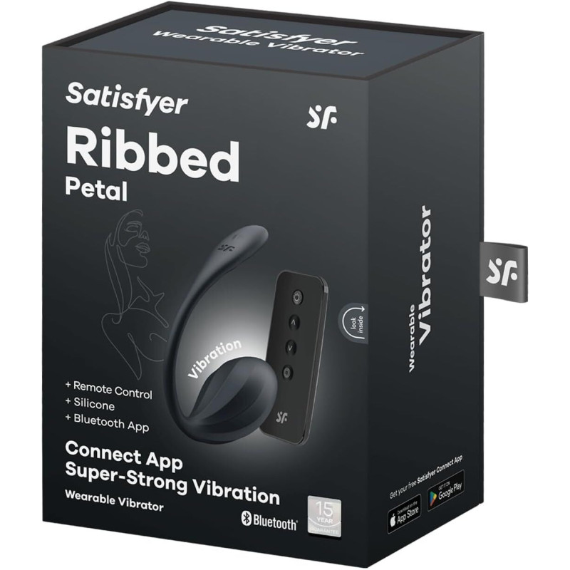 Смарт-віброяйце Satisfyer Ribbed Petal Connect App