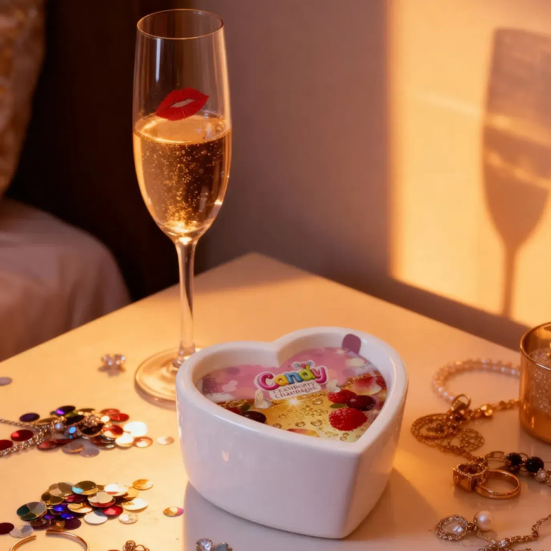Массажная свеча Candy в форме сердца