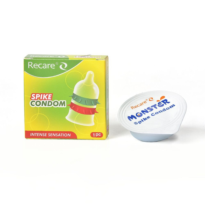 Насадка на член Recare Spike Condom Green Насадка на член Recare Spike Condom Green