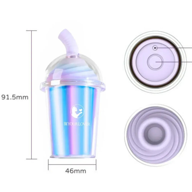 Вакуумный стимулятор в виде стаканчика с трубочкой BeYourLover Joy Cup Вакуумный стимулятор в виде стаканчика с трубочкой BeYourLover Joy Cup