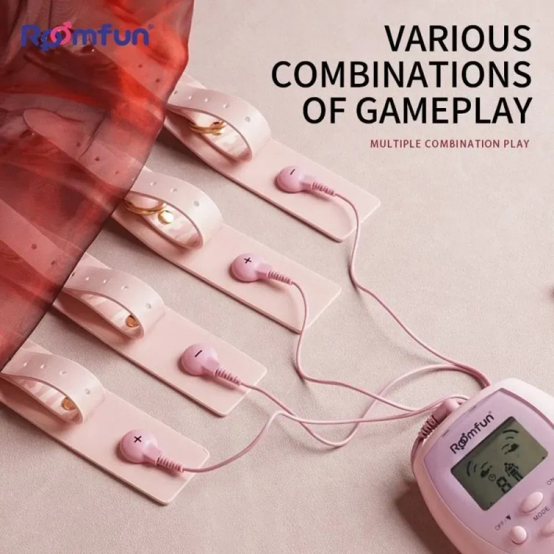 Набор БДСМ с электростимуляцией Roomfun Bondage Gear