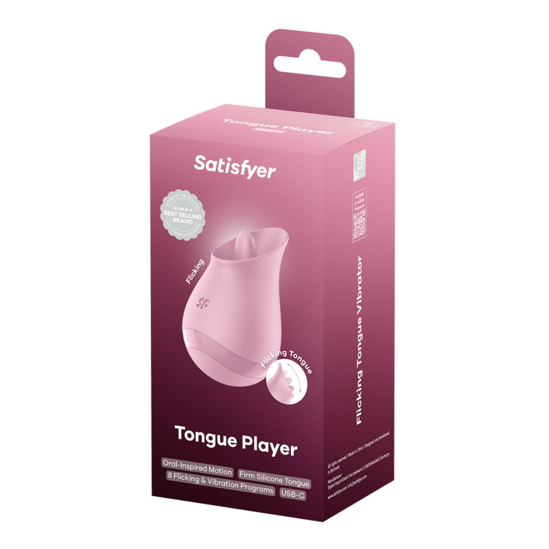 Вибростимулятор для клитора Satisfyer Tongue Player с язычком Вибростимулятор для клитора Satisfyer Tongue Player с язычком